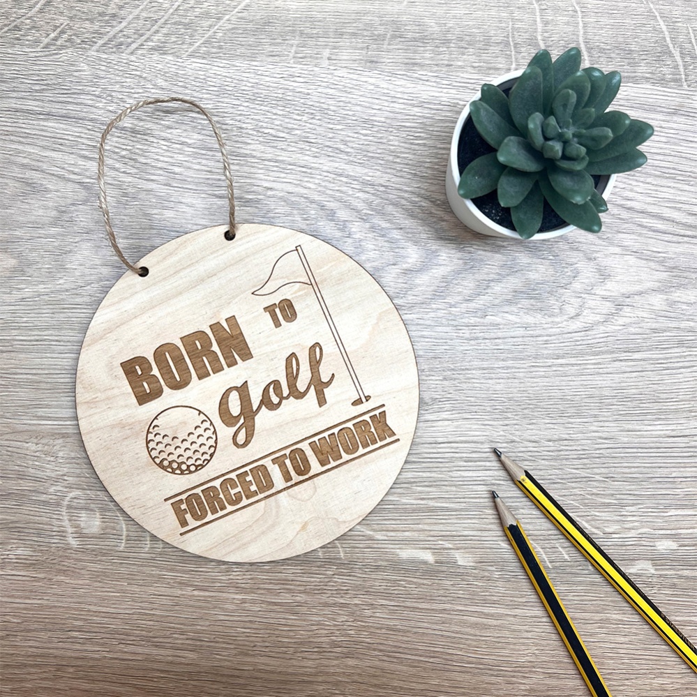 Born to Golf Plaque